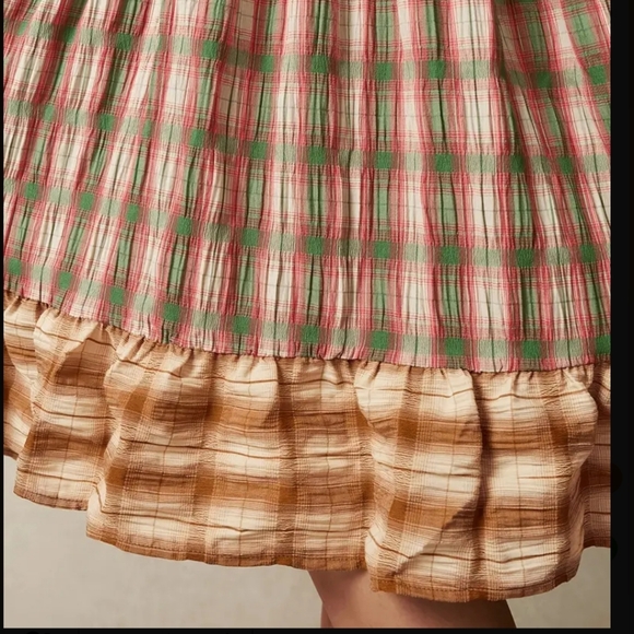 GORGEOUS Multi Color Plaid Patchwork Dress - Picture 8 of 8